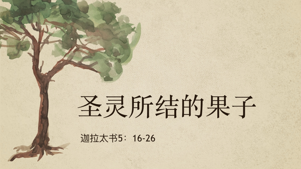 圣灵所结的果子-喜乐
