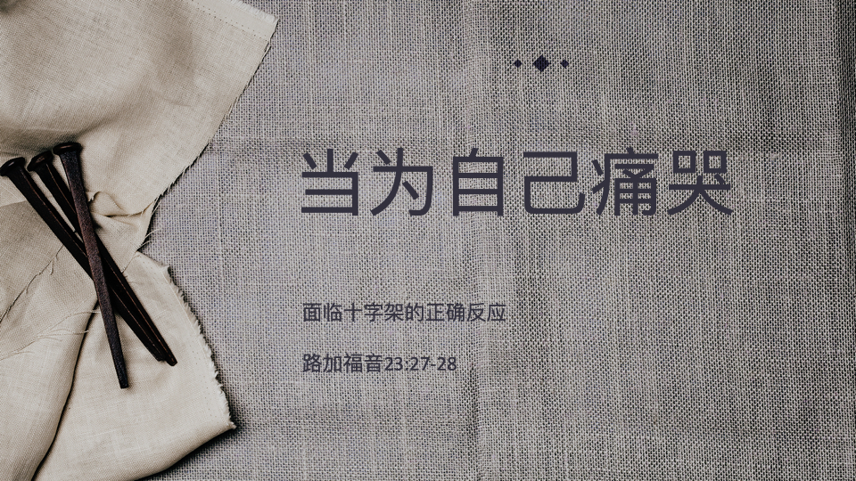 当为自己痛哭